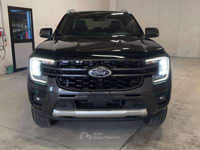 Ford Ranger Ranger 3.0 ecoblue doppia cabina Wildtrak awd 240cv auto Nero usata Leno