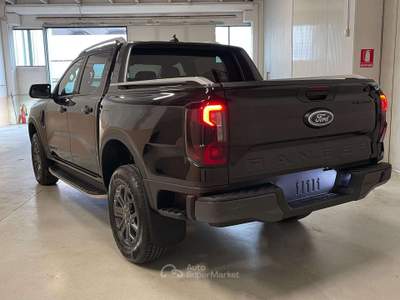 Ford Ranger Ranger 3.0 ecoblue doppia cabina Wildtrak awd 240cv auto Nero usata Leno