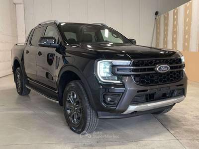 Ford Ranger Ranger 3.0 ecoblue doppia cabina Wildtrak awd 240cv auto Nero usata Leno