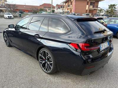 BMW Serie 5 530d 530 d 48V xDrive Touring Msport FULL OPT Nero usata San Maurizio Canavese