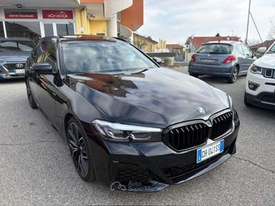 BMW Serie 5 530d 530 d 48V xDrive Touring Msport FULL OPT Nero usata San Maurizio Canavese