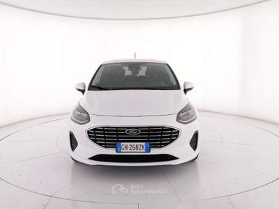 Ford Fiesta 5p 1.0 ecoboost h Titanium 125cv Bianco usata Roma