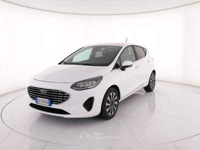 Ford Fiesta 5p 1.0 ecoboost h Titanium 125cv Bianco usata Roma