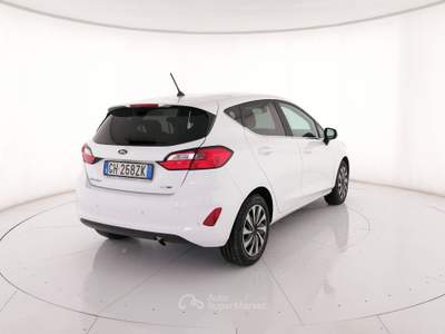 Ford Fiesta 5p 1.0 ecoboost h Titanium 125cv Bianco usata Roma