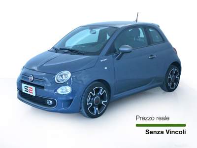 Fiat 500 1.0 70cv Hybrid Sport Tetto in vetro fisso/Climatizzatore automatico/Car Play/Android Auto su Uconnect 7" Radio Grigio usata Feltre