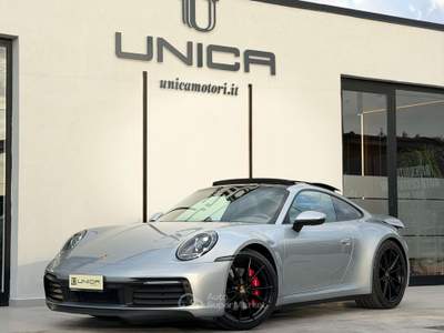 Porsche 911 992 COUPE' 3.0 450 CV CARRERA 4S auto PDK PASM ITALIANA Argento usata Pomigliano d'Arco
