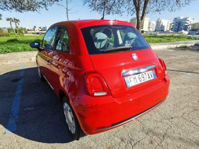 Fiat 500 1.2 Lounge NEOPATENTATI 2017 Rosso usata Barletta