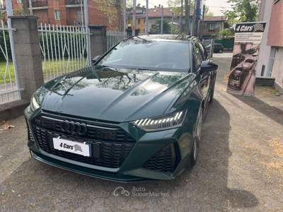 Audi RS 6 Avant 4,0 TFSI FRENI CARBO -TETTO- HEAD UP D. Verde usata Caronno Pertusella