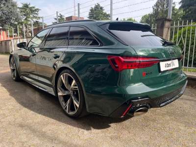 Audi RS 6 Avant 4,0 TFSI FRENI CARBO -TETTO- HEAD UP D. Verde usata Caronno Pertusella
