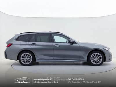 BMW Serie 3 320iA i Touring xDrive MSport Tetto-Gancio-Pelle-Winter-360 Verde usata Riese Pio X