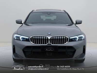 BMW Serie 3 320iA i Touring xDrive MSport Tetto-Gancio-Pelle-Winter-360 Verde usata Riese Pio X