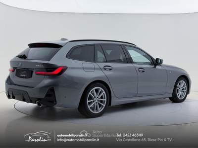 BMW Serie 3 320iA i Touring MSport Tetto-ACC-Pelle-Winter-360° Verde usata Riese Pio X