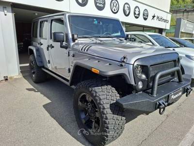 Jeep Wrangler Unlimited 2.8 CRD DPF Rubicon Auto Grigio usata Piancogno