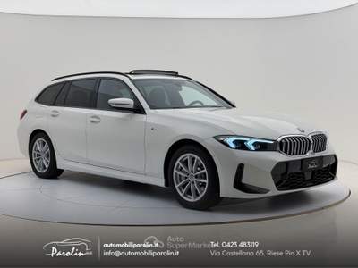 BMW Serie 3 320iA i Touring xdrive MSport Tetto-Gancio-Pelle-Winter-360° Beige usata Riese Pio X