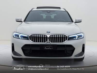 BMW Serie 3 325tds d Touring mhev 48V xdrive MSport Tetto-Gancio-Pelle-Winter-360° Beige usata Riese Pio X