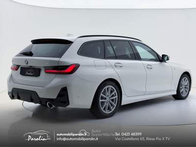 BMW Serie 3 325tds d Touring mhev 48V xdrive MSport Tetto-Gancio-Pelle-Winter-360° Beige usata Riese Pio X