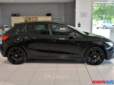 Seat Ibiza 1.0 ECOTSI 95 CV FR + R18 BLACK + FR DESIGN PACK + Nero usata Quinzano D'oglio