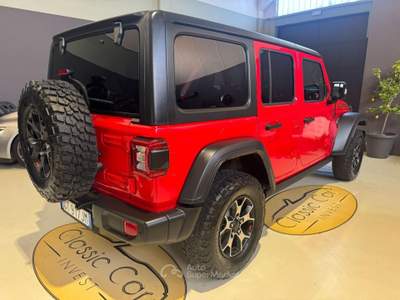 Jeep Wrangler Unlimited 2.2 Mjt II RUBICON Rosso usata Medesano