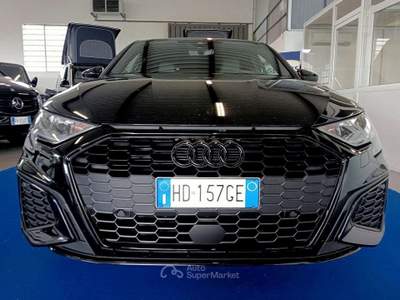 Audi A3 SPORTBACK 2.0 TDI SLINE IDENTITY BLACK 18" PRONTA CONS Nero usata Creazzo