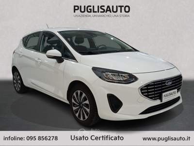 Ford Fiesta 1.0 Ecoboost Hybrid 125 CV 5 porte Titanium Bianco usata BELPASSO