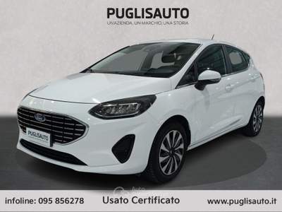 Ford Fiesta 1.0 Ecoboost Hybrid 125 CV 5 porte Titanium Bianco usata BELPASSO