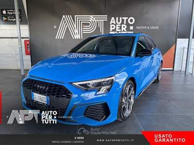 Audi A3 A3 Sportback 35 1.5 tfsi mhev S line Edition s-tro Blu/Azzurro usata Napoli