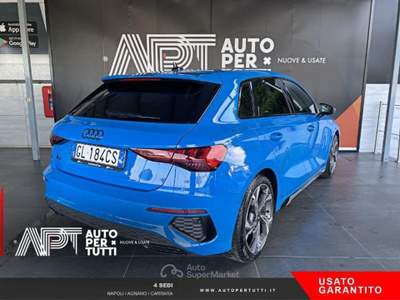 Audi A3 A3 Sportback 35 1.5 tfsi mhev S line Edition s-tro Blu/Azzurro usata Napoli