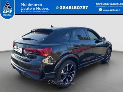 Audi Q3 Sportback 35 TFSI S-Line S-tronic telecamera 19" Nero usata Roma