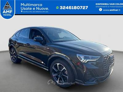Audi Q3 Sportback 35 TFSI S-Line S-tronic telecamera 19" Nero usata Roma
