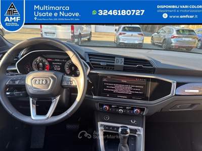 Audi Q3 Sportback 35 TFSI S-Line S-tronic telecamera 19" Nero usata Roma