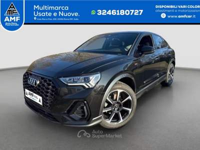 Audi Q3 Sportback 35 TFSI S-Line S-tronic telecamera 19" Nero usata Roma