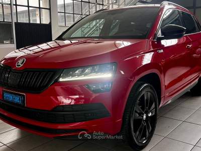 Skoda Karoq 1.6 TDI SCR SPORTLINE - OK NEOPATENTATI - EURO 6 Rosso usata Meda