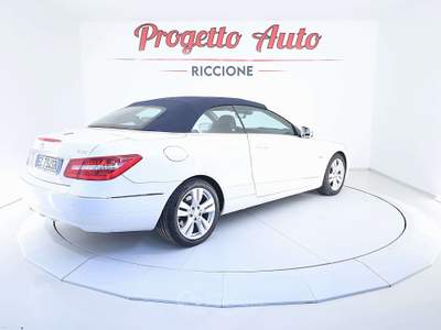 Mercedes-Benz Classe E Classe E 220 cdi Cabrio cdi be Avantgarde UNIPROP TAGLIANDI + FT MERCEDES Bianco usata Riccione