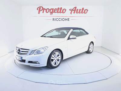 Mercedes-Benz Classe E Classe E 220 cdi Cabrio cdi be Avantgarde UNIPROP TAGLIANDI + FT MERCEDES Bianco usata Riccione