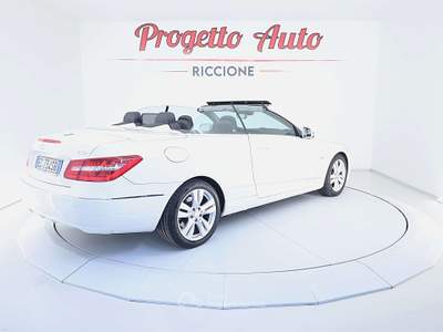 Mercedes-Benz Classe E Classe E 220 cdi Cabrio cdi be Avantgarde UNIPROP TAGLIANDI + FT MERCEDES Bianco usata Riccione