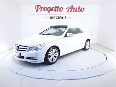 Mercedes-Benz Classe E Classe E 220 cdi Cabrio cdi be Avantgarde UNIPROP TAGLIANDI + FT MERCEDES Bianco usata Riccione