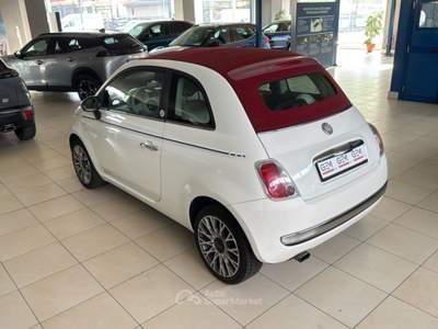 Fiat 500 Cabrio 1.2 69cv Lounge America Bianco usata Voghera