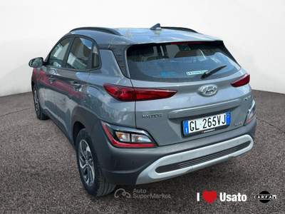 Hyundai Kona I 2021 1.6 gdi hev Xtech 2wd 141cv dct Grigio usata Roma