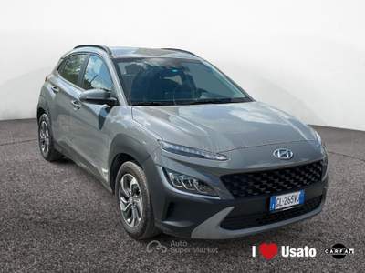 Hyundai Kona I 2021 1.6 gdi hev Xtech 2wd 141cv dct Grigio usata Roma