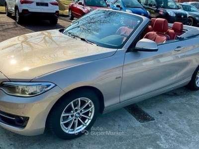 BMW Serie 2 218i 218i Cabrio Sport Line 135 CV – Pelle Rossa, Navi, Full Optional Beige usata Villongo
