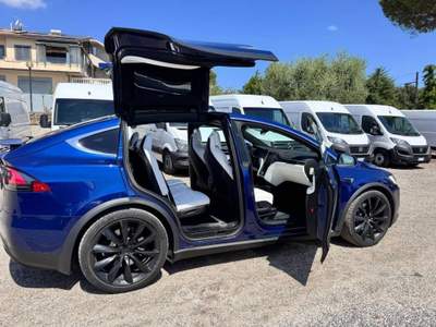 Tesla Model X X Model Ali Gabbiano Blu/Azzurro usata Marino