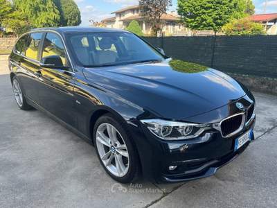 BMW Serie 3 316d d Touring Sport line  C.A.PELLE SENSORI PARK LED Nero usata Nogarole Rocca