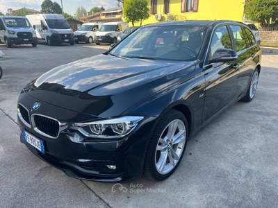 BMW Serie 3 316d d Touring Sport line  C.A.PELLE SENSORI PARK LED Nero usata Nogarole Rocca
