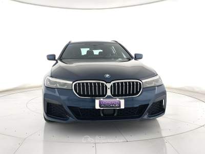 BMW Serie 5 530e 530e touring xdrive msport auto tetto pano+gancio+pelle Blu/Azzurro usata Ghedi