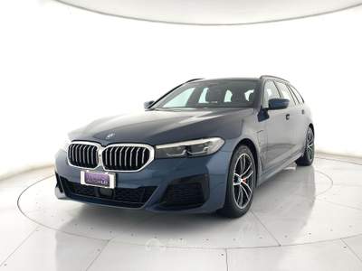 BMW Serie 5 530e 530e touring xdrive msport auto tetto pano+gancio+pelle Blu/Azzurro usata Ghedi