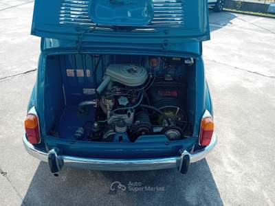 Fiat 600D " STORICA "TARGA ORIGINALE Blu/Azzurro usata Paratico