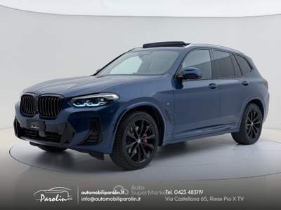 BMW X3 xDrive30d mhev 48V MSport Tetto-Pelle-ACC-360° Marrone usata Riese Pio X
