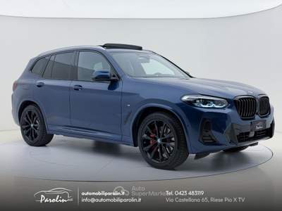 BMW X3 xDrive30d mhev 48V MSport Tetto-Pelle-ACC-360° Marrone usata Riese Pio X