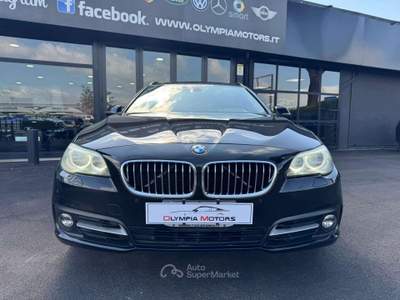 BMW Serie 5 520d 520 D TOURING LED KAMERA PELLE TETTO PDC Nero usata Ciampino