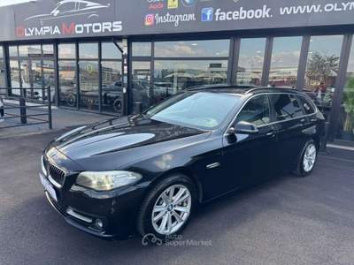 BMW Serie 5 520d 520 D TOURING LED KAMERA PELLE TETTO PDC Nero usata Ciampino